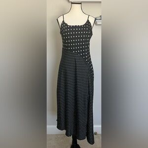 A New Day Black and White Polka Dot Asymmetrical Dress 💚
